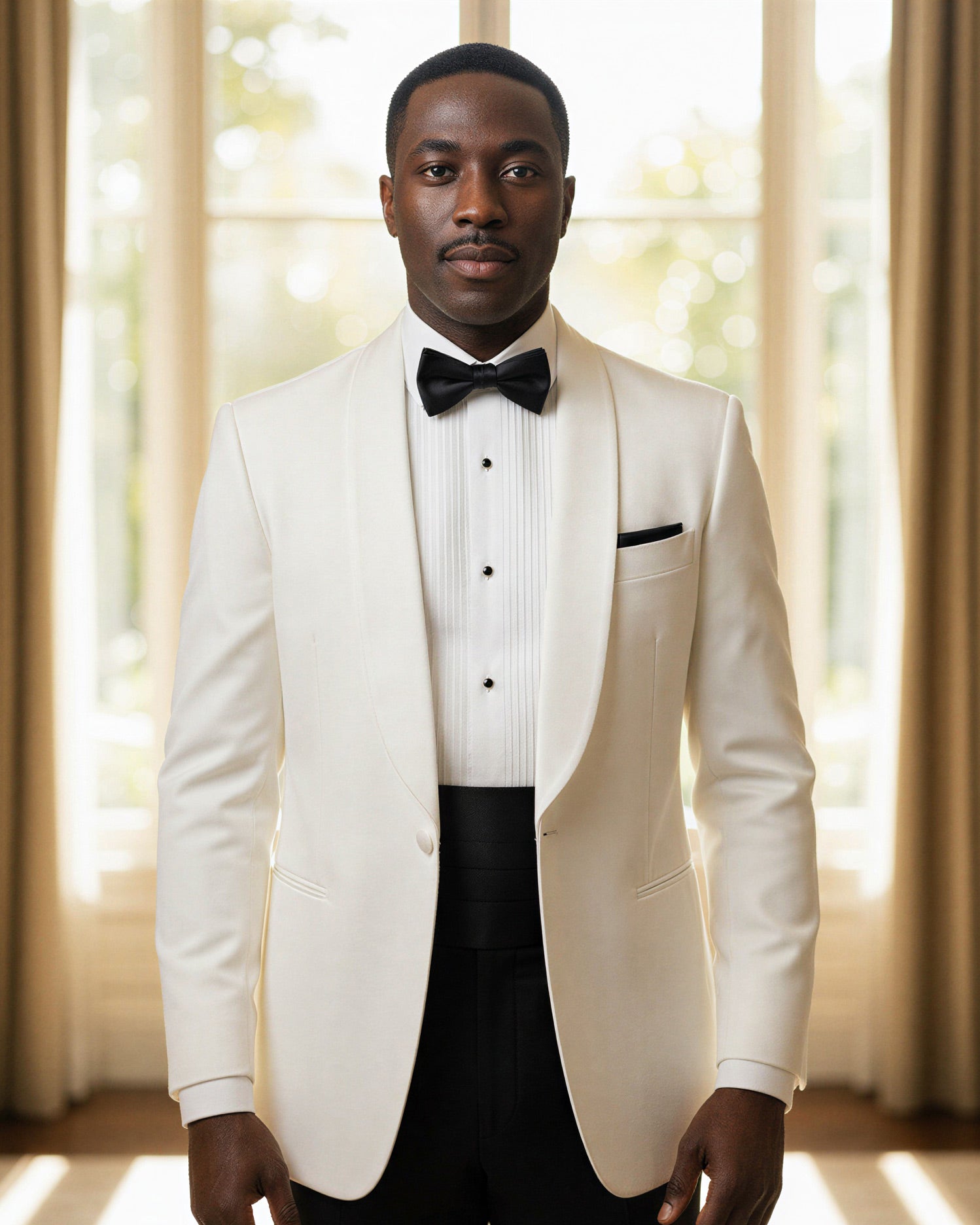 black dress shirt with white bow tie Prom night, done right. A textured black tux, clean white shirt, and a sharp bow tiethis is how you show up with confidence and leave a lasting impression. No overthinking, just a