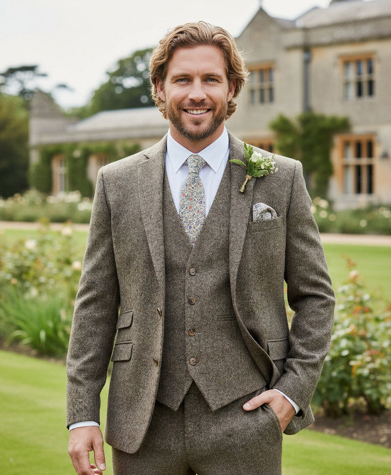 Heritage Brown Tweed Hire Package