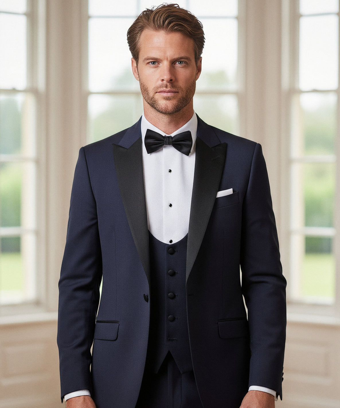 Navy Peak Dinner Suit Hire Package