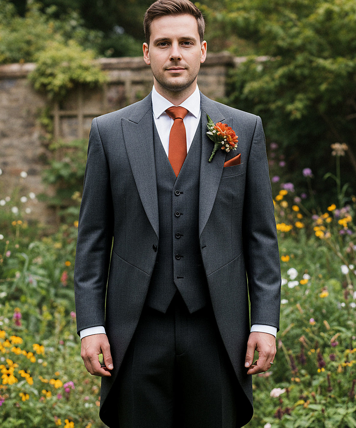 Charcoal Mohair Morning Suit Hire Package