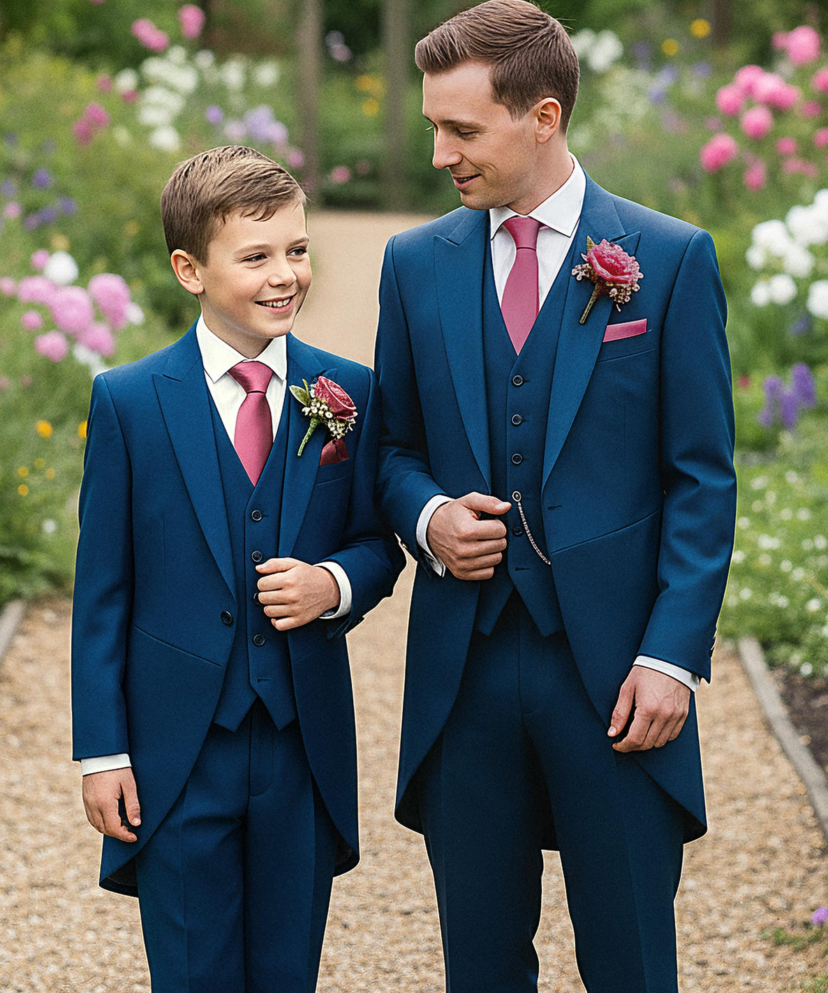 French Navy Mohair Morning Suit Hire Package