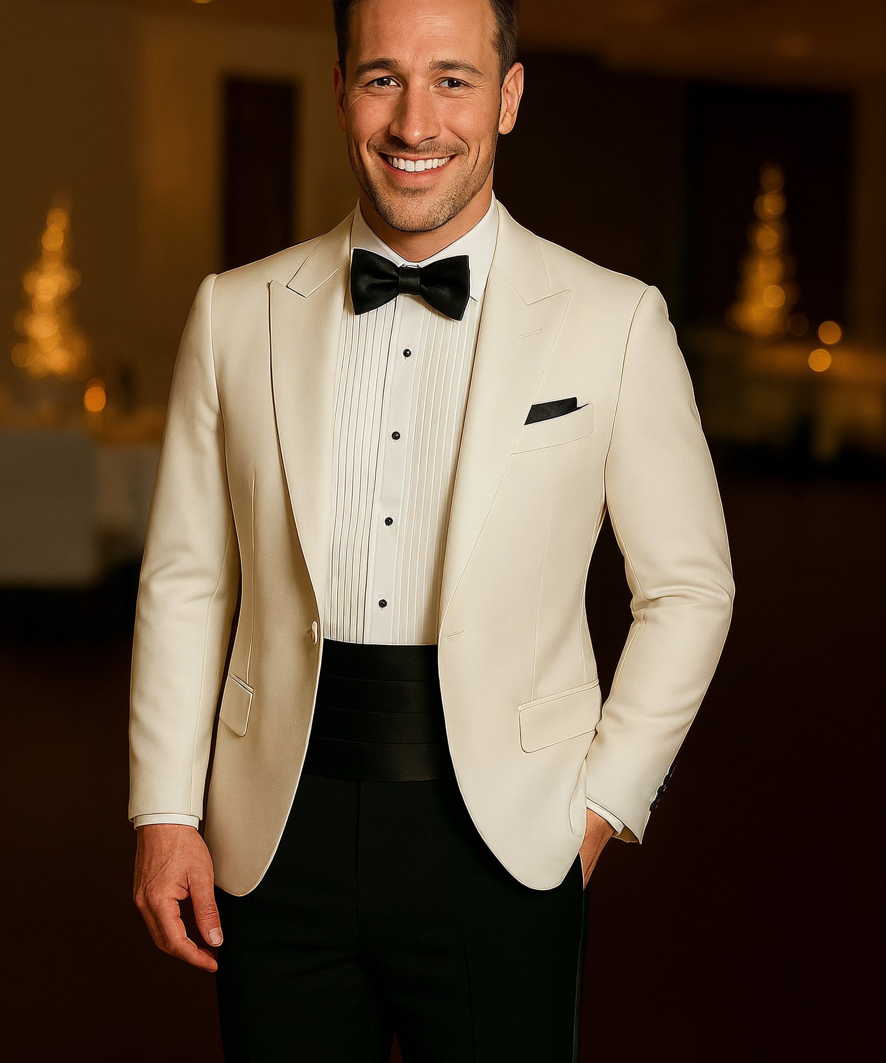 Classic White Dinner Suit Hire Package