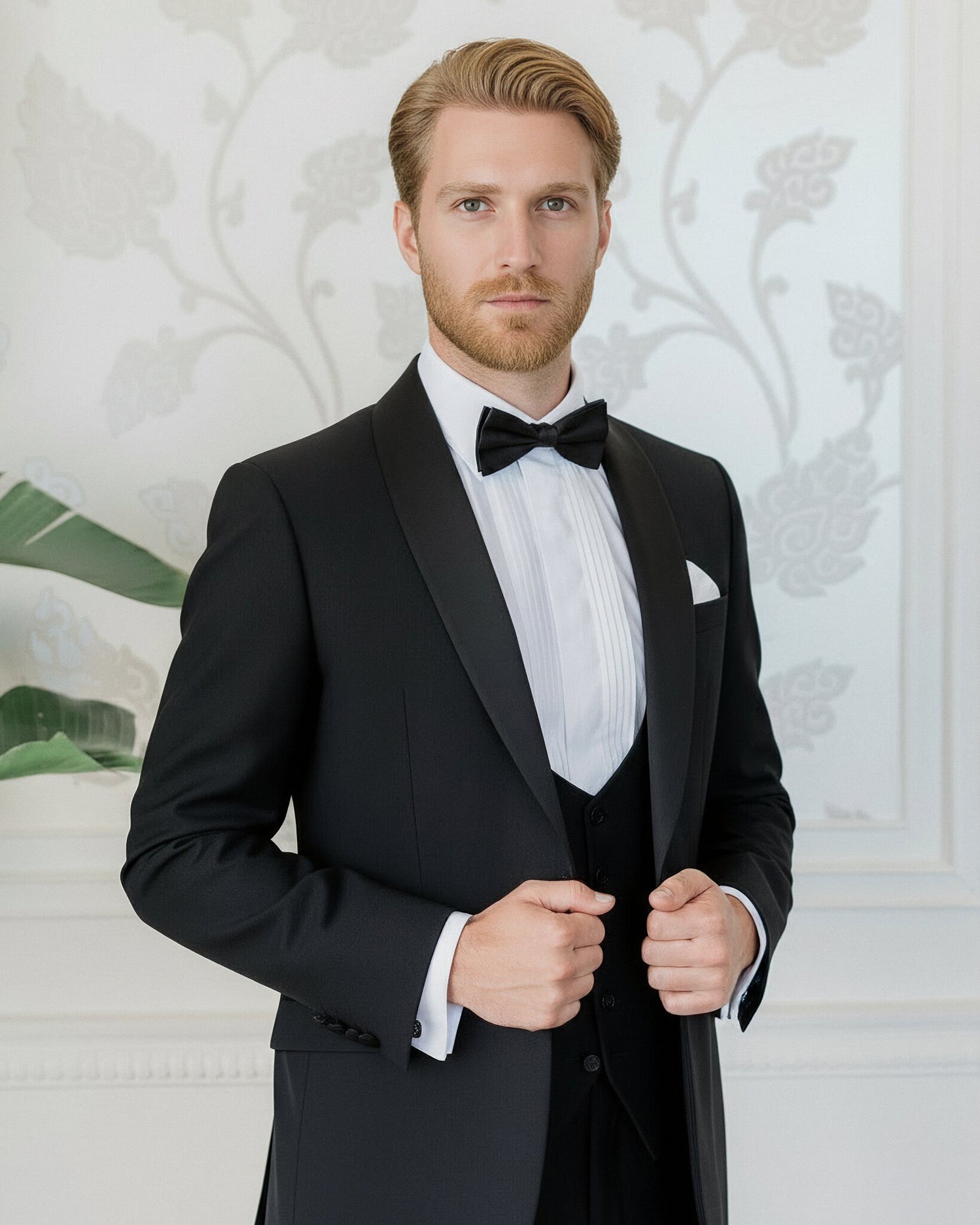 Classic Black Shawl Dinner Suit Hire Package
